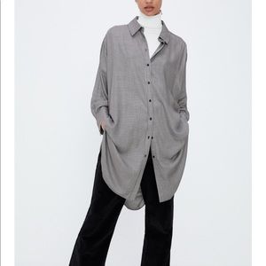 Zara Long Oversized Shirt